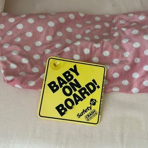 Car decal and changing pad cover